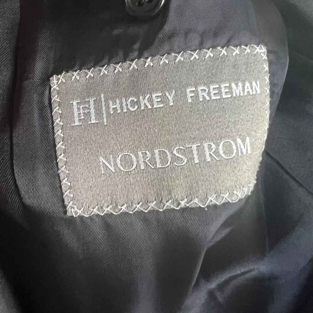 Hickey Freeman Loro Piana Tasmanian Super 130s Worsted Wool Blazer Suit